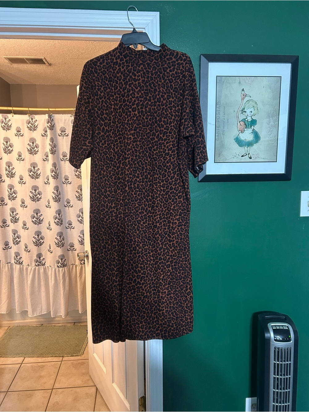 Dressed in LALA Brown Leopard-Print Midi Dress